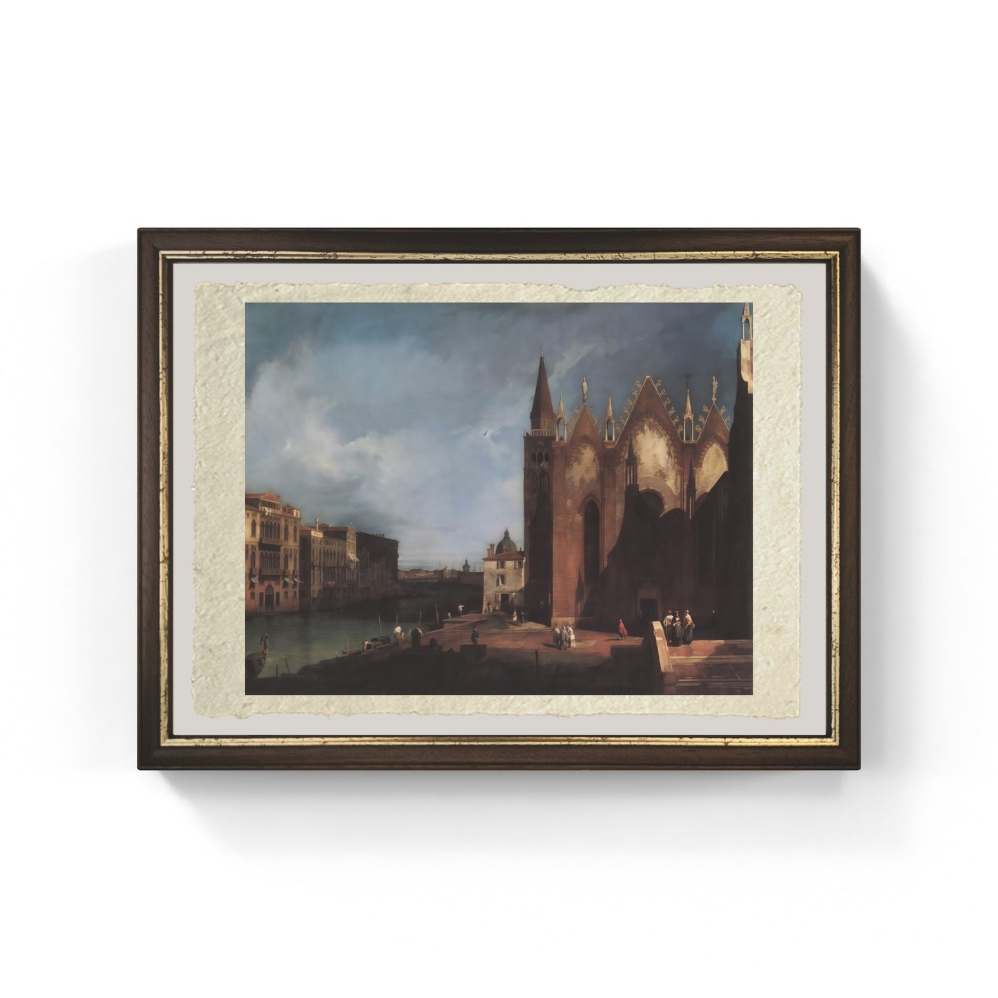 Santa Maria della Carità di Giovanni Antonio Canal detto Canaletto su carta Amalfi
