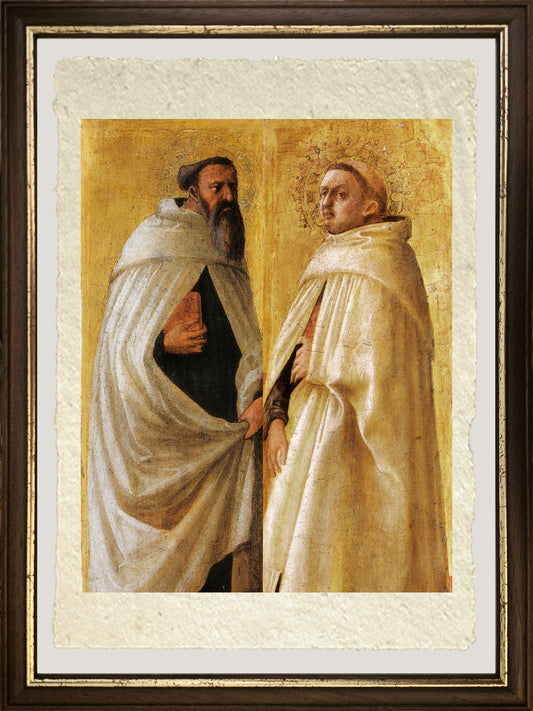 Santo carmelitano barbuto ed imberbe - Masaccio