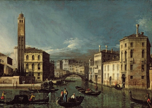 Scena di canale, Venezia - Giovanni Antonio Canal detto Canaletto
