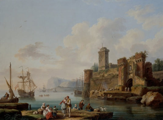 Scena di porto - Jakob-Philipp Hackert