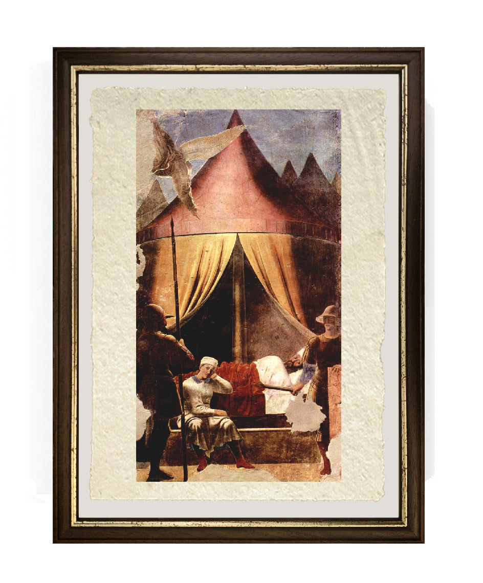 Sogno di Costantino - Piero della Francesca su carta Amalfi