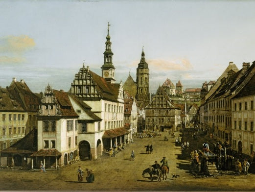 Städtebild (Pirna Market) - Bernardo Bellotto