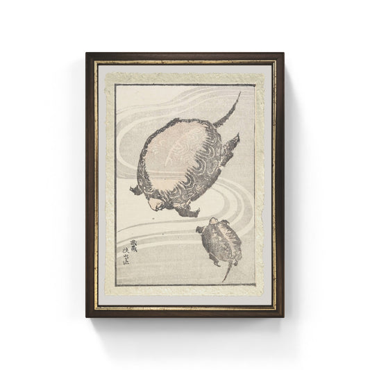 Riproduzione su carta Amalfi dello Stagno Sayama-ga-ike di Katsushika Hokusai