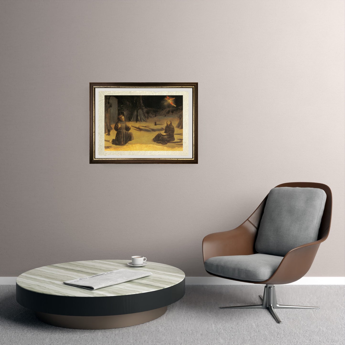 Le stimmate di San Francesco - Piero della Francesca su carta Amalfi