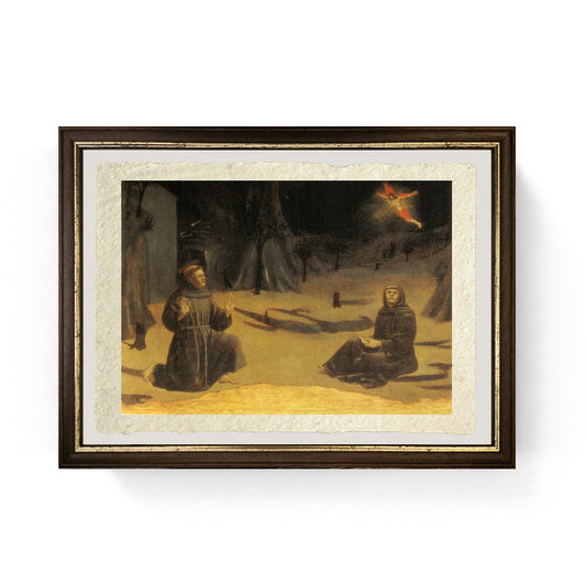 Le stimmate di San Francesco - Piero della Francesca su carta Amalfi