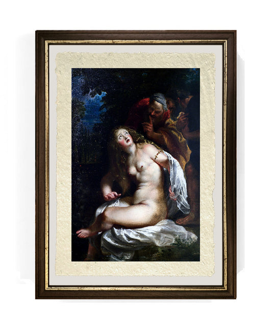 Susanna e i vecchioni - Peter Paul Rubens su pregiata carta Amalfi