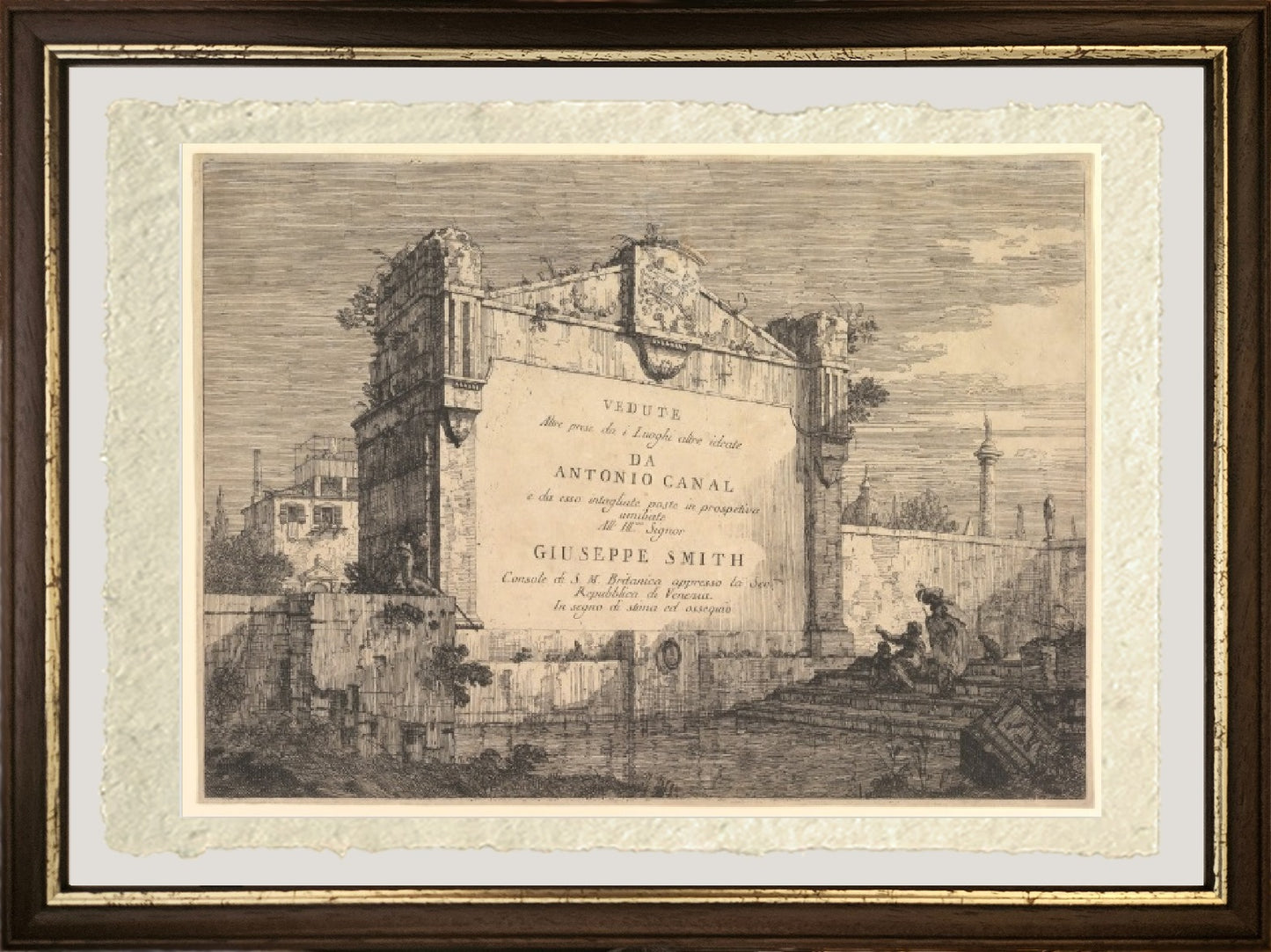 Tavola del titolo di vedute - Giovanni Antonio Canal detto Canaletto