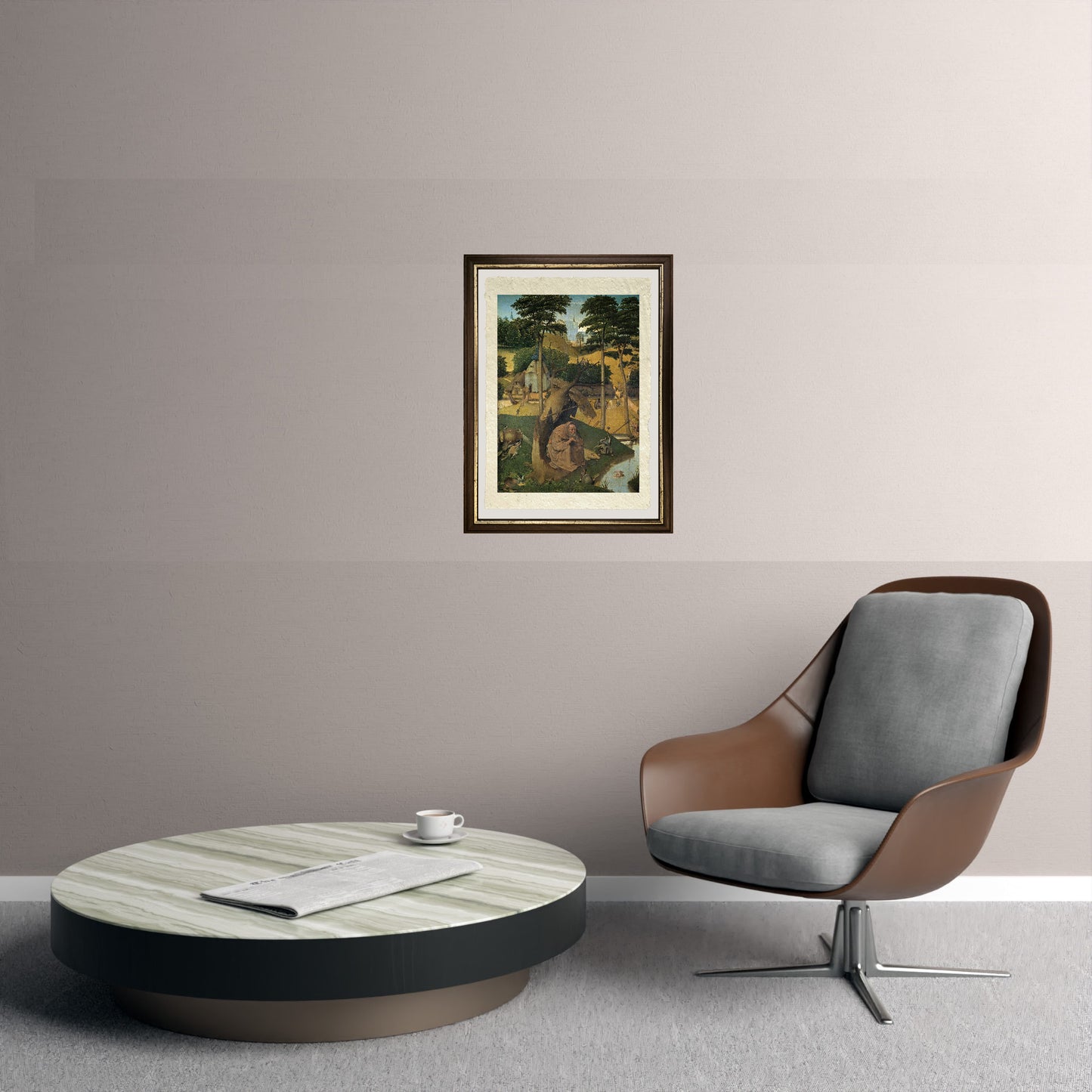 Tentazioni di sant'Antonio di Hieronymus Bosch su pregiata carta Amalfi