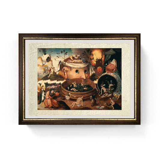 La visione di Tondalo di Hieronymus Bosch su pregiata carta Amalfi