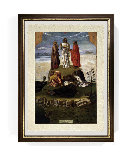 Trasfigurazione - Giovanni Bellini su pregiata carta Amalfi