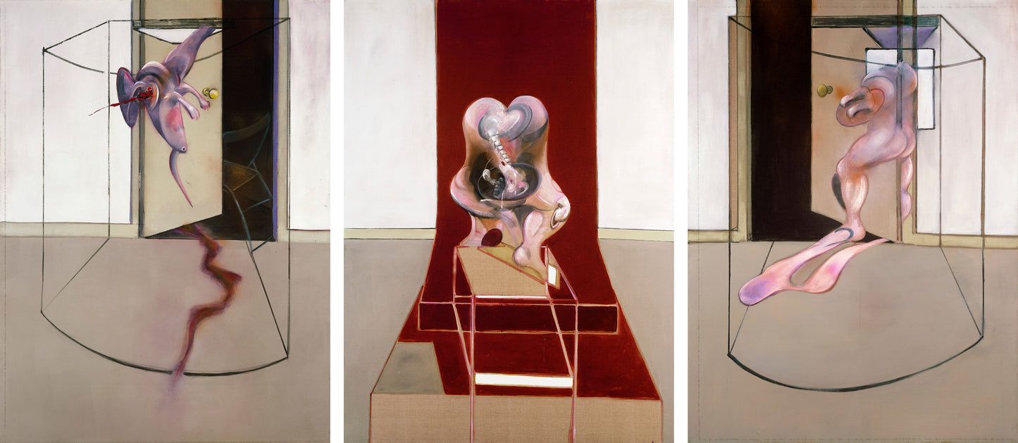 Triptych Inspired by the Oresteia of Aeschylus di Francis Bacon su pregiata carta Amalfi