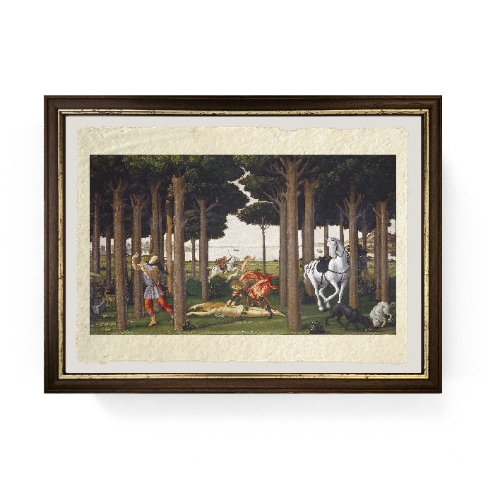 Uccisione della donna - Sandro Botticelli su carta Amalfi