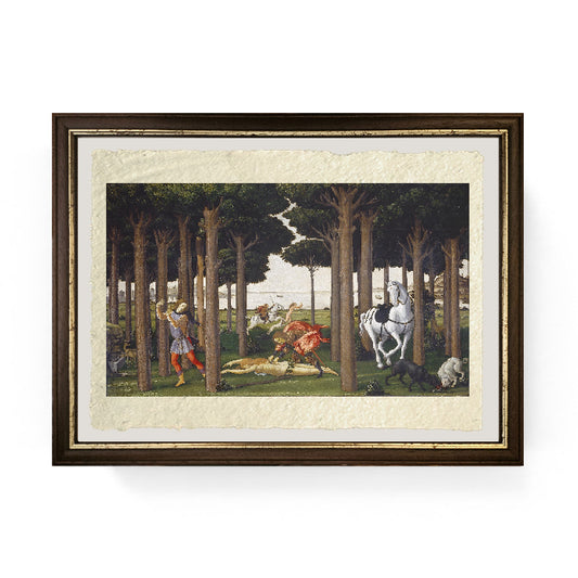 Uccisione della donna - Sandro Botticelli su carta Amalfi