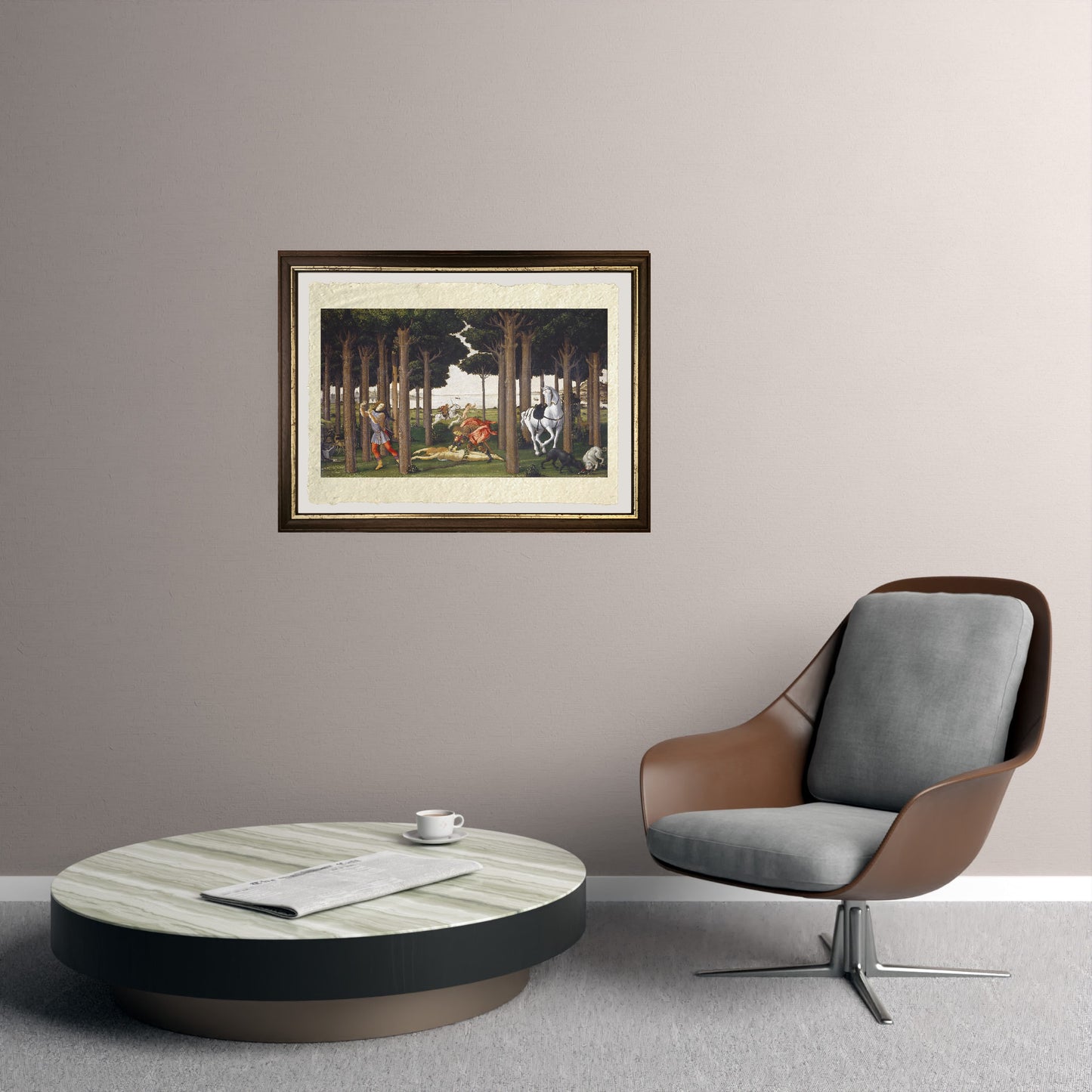 Uccisione della donna - Sandro Botticelli su carta Amalfi