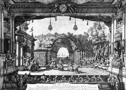 Una rappresentazione di 'Le Turc Genereux' - Bernardo Bellotto