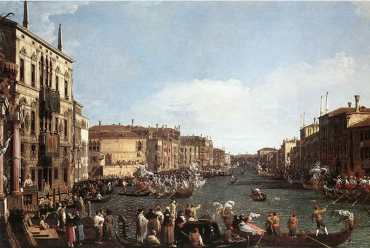 Una regata sul Canal Grande - Giovanni Antonio Canal detto Canaletto