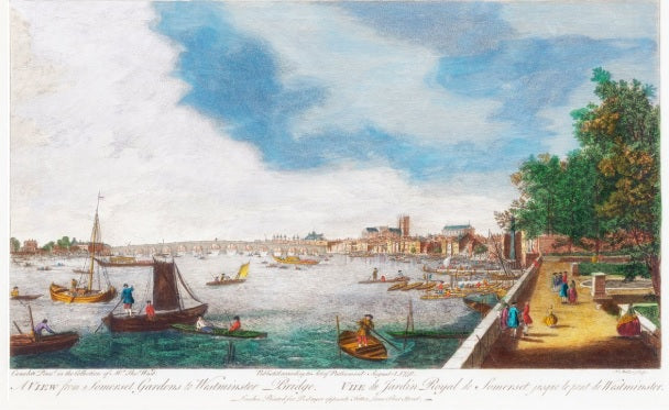 A view from Somerset Gardens to Westminster Bridge - Giovanni Antonio Canal, known as Canaletto