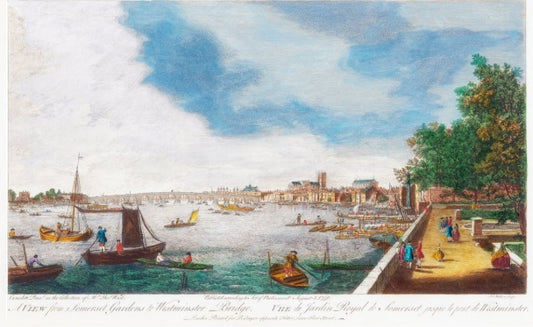 A view from Somerset Gardens to Westminster Bridge - Giovanni Antonio Canal, known as Canaletto