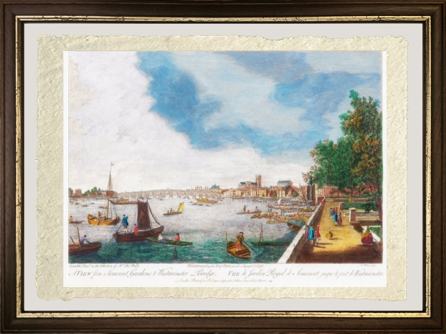 A view from Somerset Gardens to Westminster Bridge - Giovanni Antonio Canal, known as Canaletto