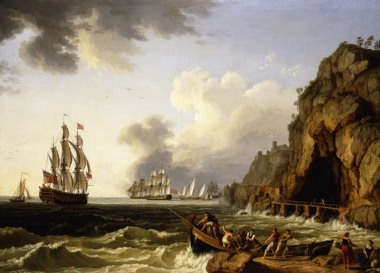 Una vista della costa vicino a Napoli - Jakob-Philipp Hackert