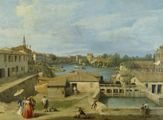 View of Rome with St. Peter's and Castel Sant' Angelo in the Distance, 1685 - Gaspare Vanvitelli - Gaspar van Wittel