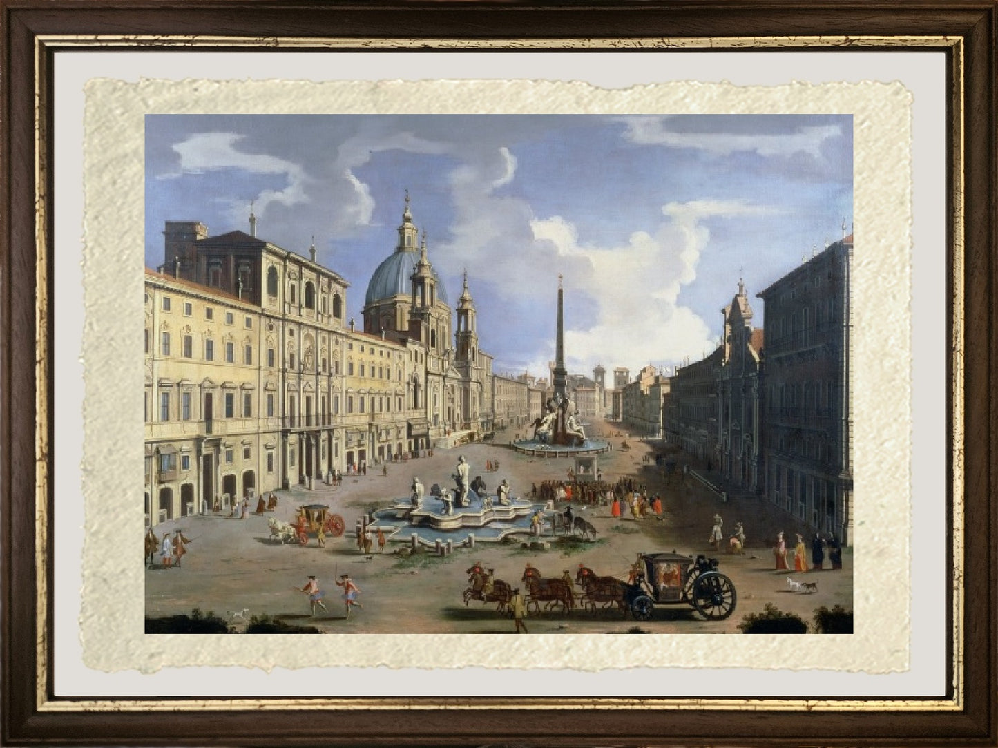 A View of Piazza Navona in Rome - Gaspare Vanvitelli - Gaspar van Wittel