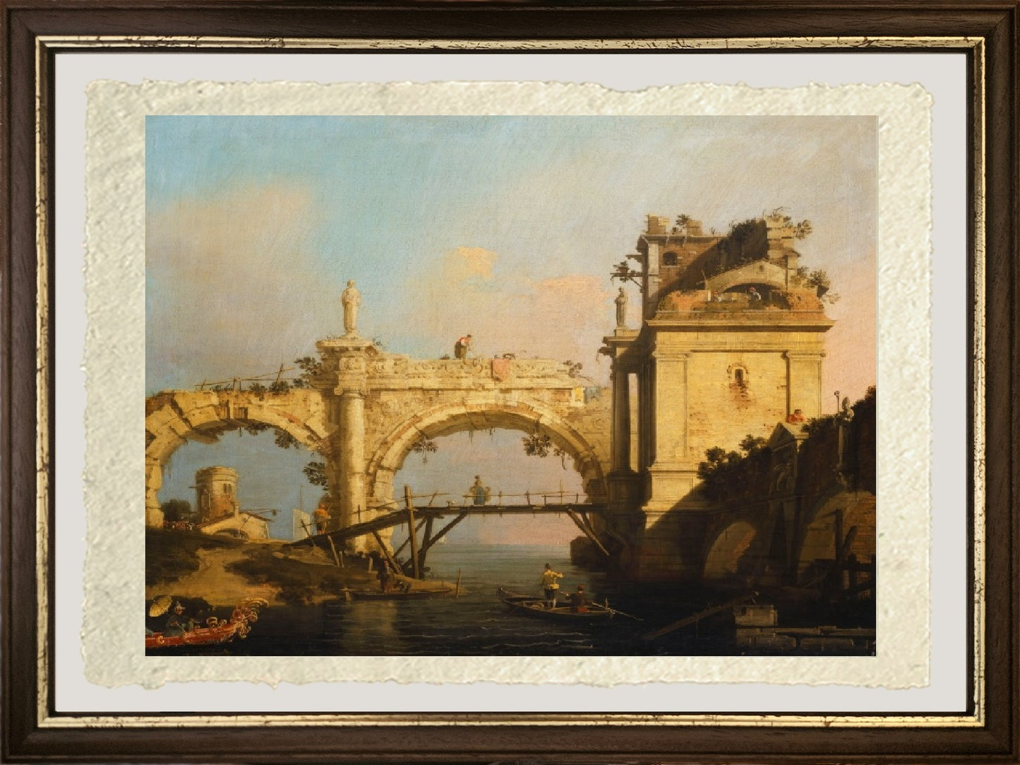 Un capriccio di un'arcata rinascimentale in rovina - Giovanni Antonio Canal detto Canaletto