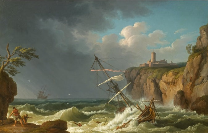 Un naufragio - Jakob-Philipp Hackert