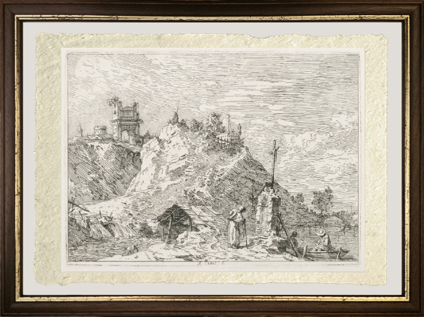 Un pellegrino in preghiera - Giovanni Antonio Canal detto Canaletto