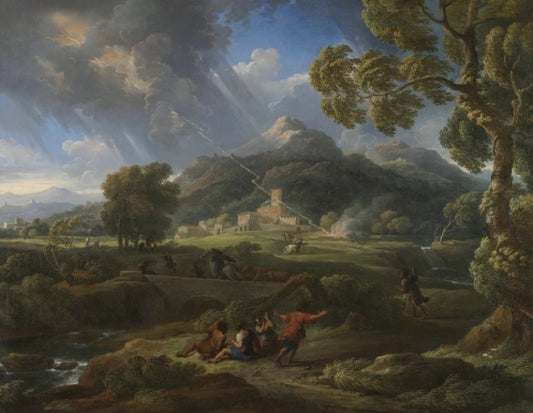Uragano nella campagna romana - Jan Frans van Bloemen