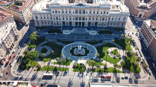 View of Piazza Cavour and the Court of Cassation, Rome