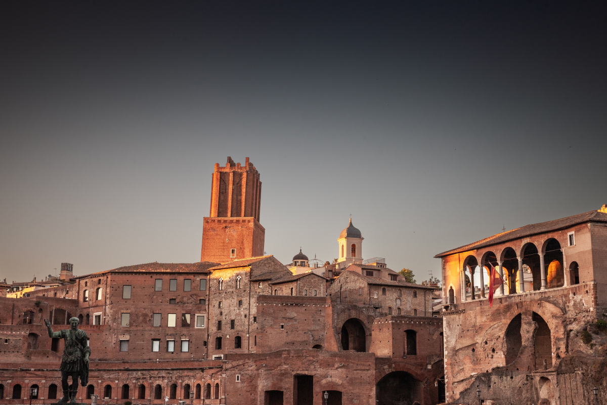 Panoramic view of the Roman Forum, Rome