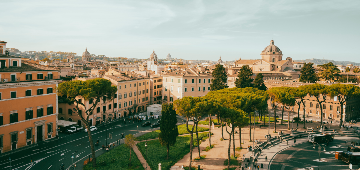 View of Santa Maria di Loreto, Rome