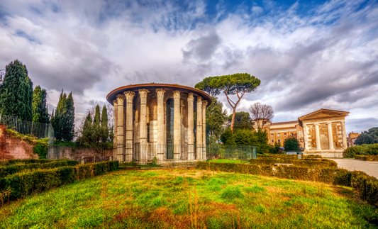 View of the Temple of Hercules Victor, Rome