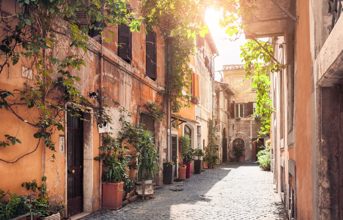 Tivoli at sunset, Rome