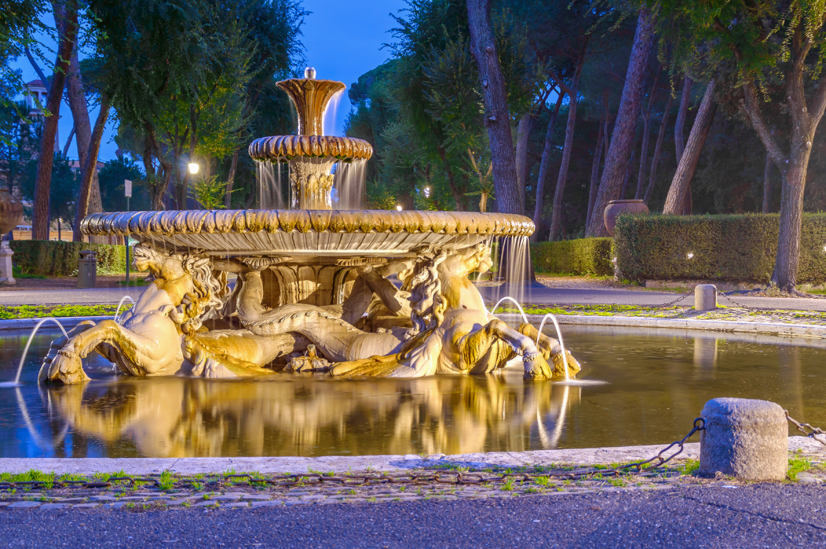 Villa Borghese Fountain, Rome