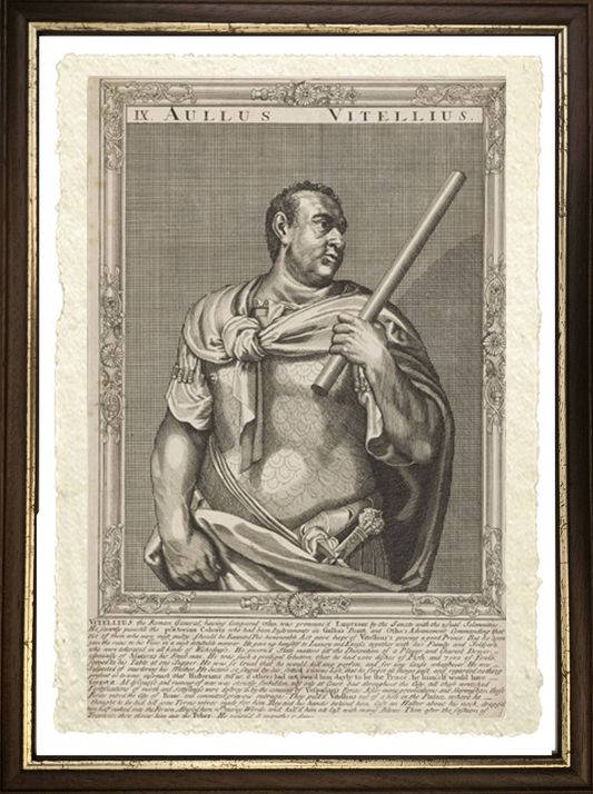 Vitellius, emperor of Rome. Line engraving by A. Sadeler
