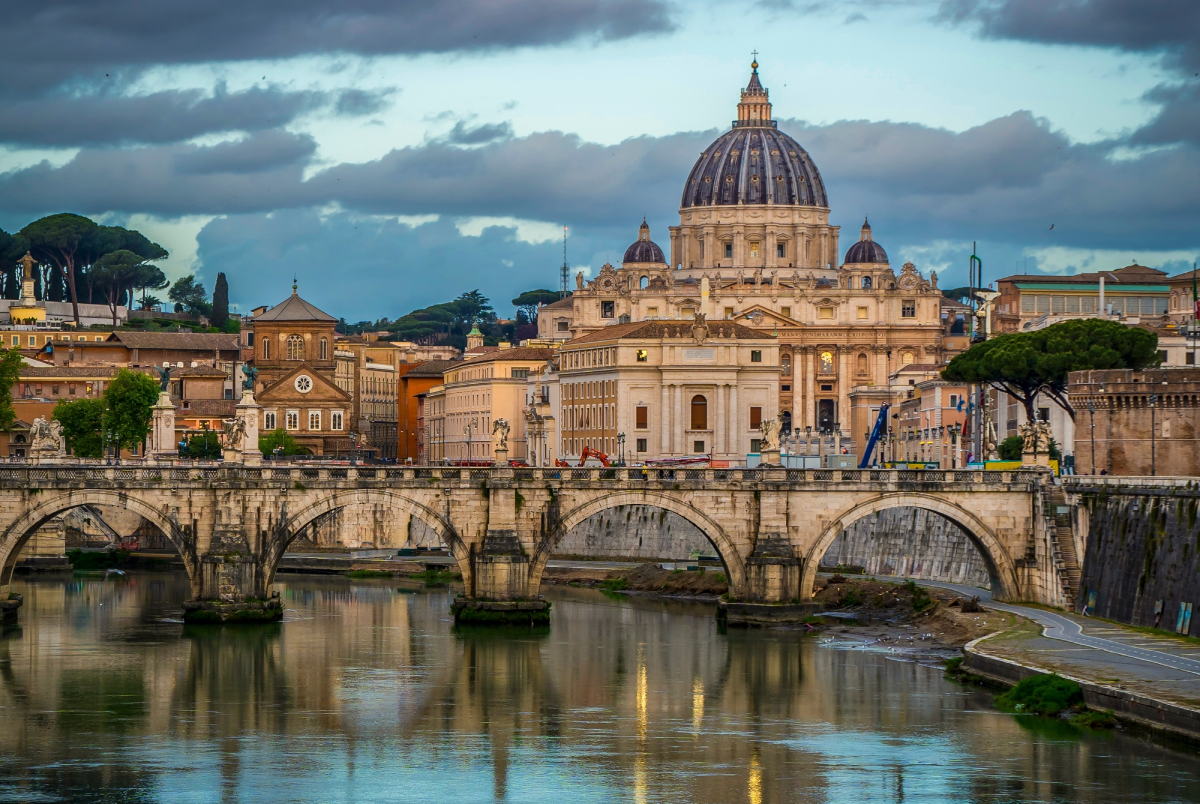 Vatican City from Ponte Umberto, Rome