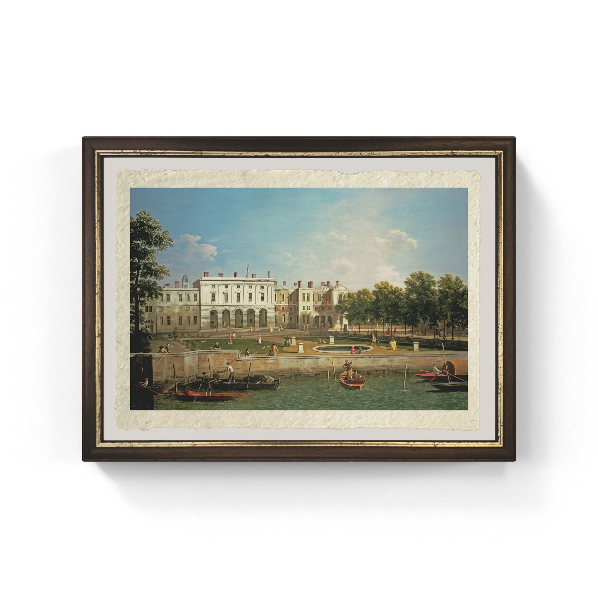 Vecchia Somerset House di Giovanni Antonio Canal detto Canaletto su carta Amalfi