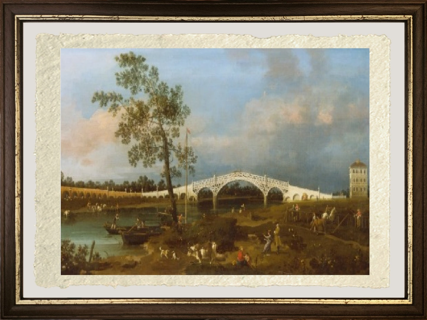 Old Walton Bridge - Giovanni Antonio Canal, known as Canaletto