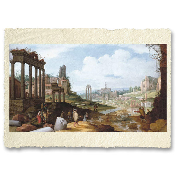 Veduta dei fori romani di Willem van de Velde il Giovane