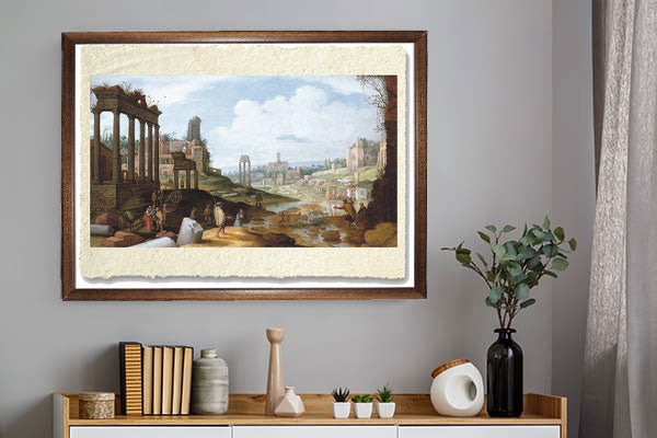 View of the Roman forums by Willem van de Velde the Younger