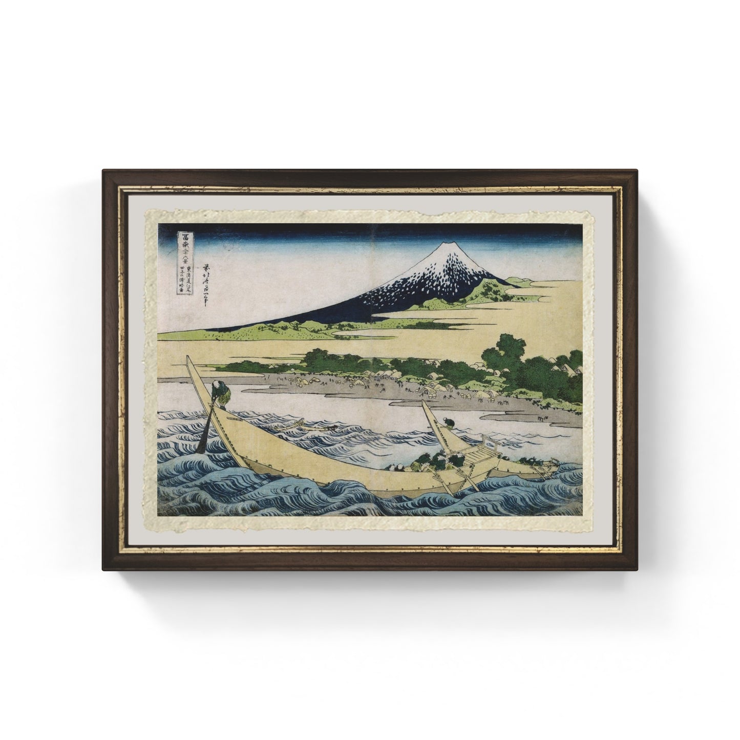 Veduta del Monte Fuji in Giappone di Katsushika Hokusai stampa su carta Amalfi 