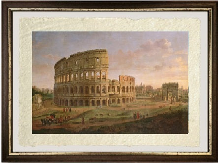 Veduta del Colosseo con l'arco di Costantino, c.1716 - Gaspare Vanvitelli - Gaspar van Wittel