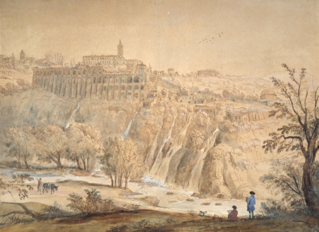 Veduta del Monastero Basiliano a Grottaferrata, Roma - Gaspare Vanvitelli - Gaspar van Wittel