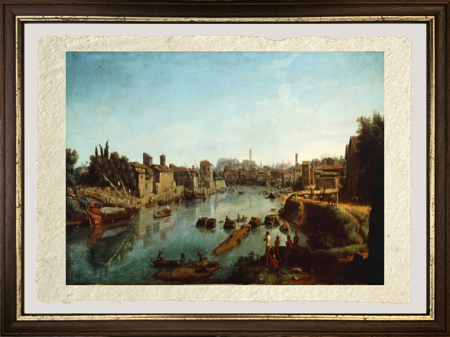 View of the Tiber - Gaspare Vanvitelli - Gaspar van Wittel