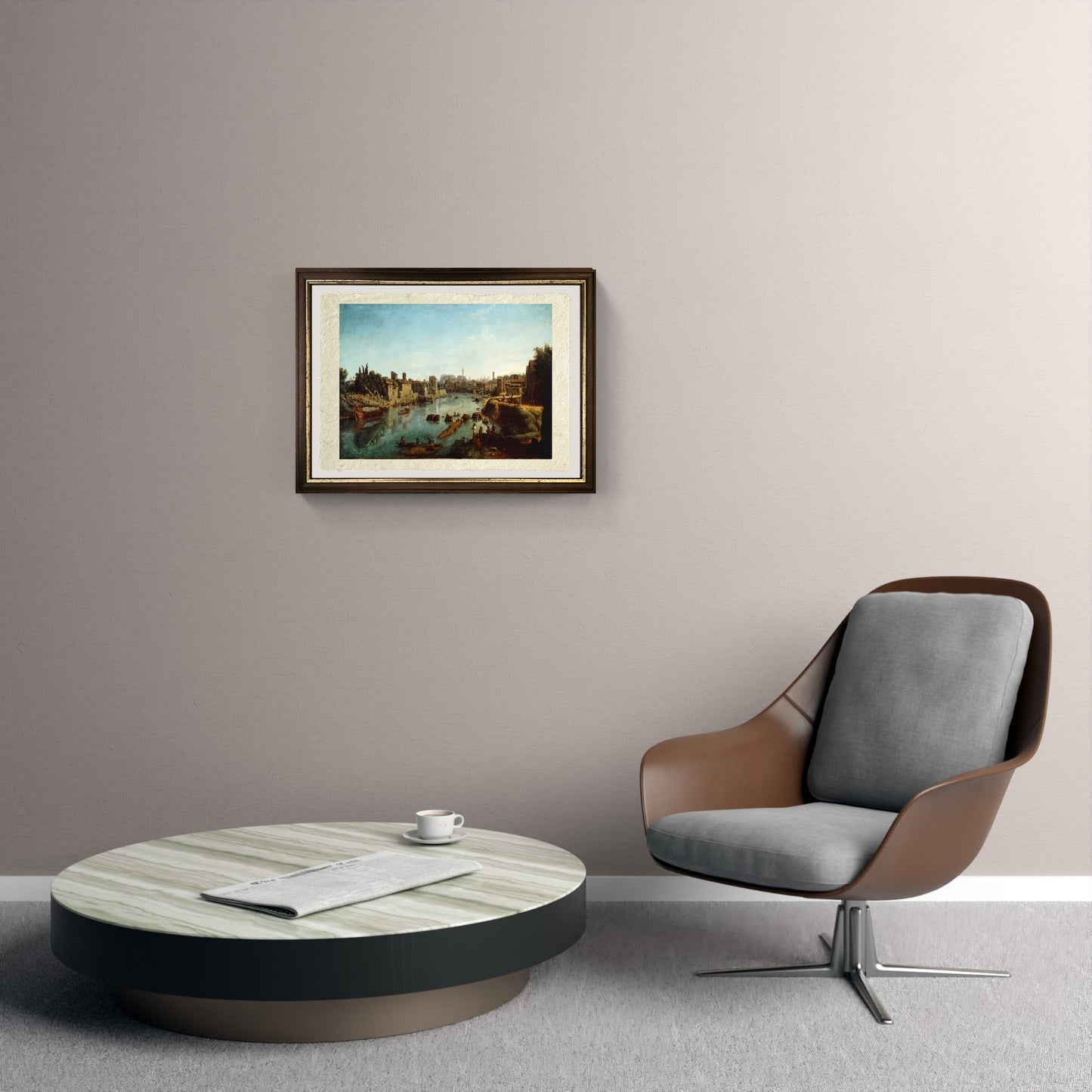 View of the Tiber - Gaspare Vanvitelli - Gaspar van Wittel