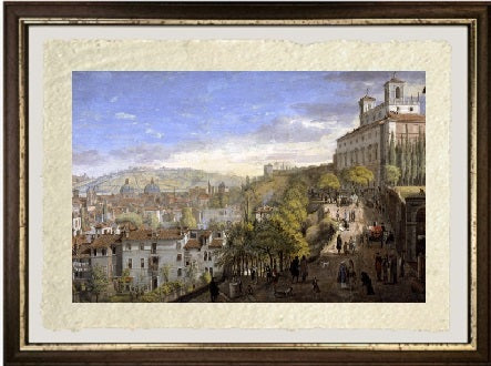 Veduta della Villa Medici, Roma - Gaspare Vanvitelli - Gaspar van Wittel
