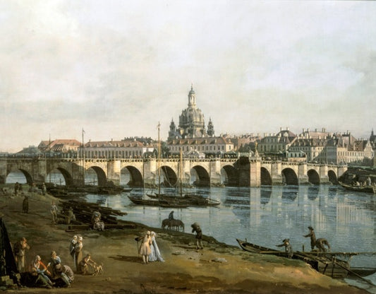 Veduta di Dresda dalla riva destra del fiume Elba - Bernardo Bellotto