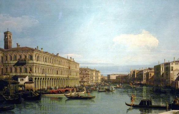 View of the Grand Canal - Giovanni Antonio Canal known as Canaletto